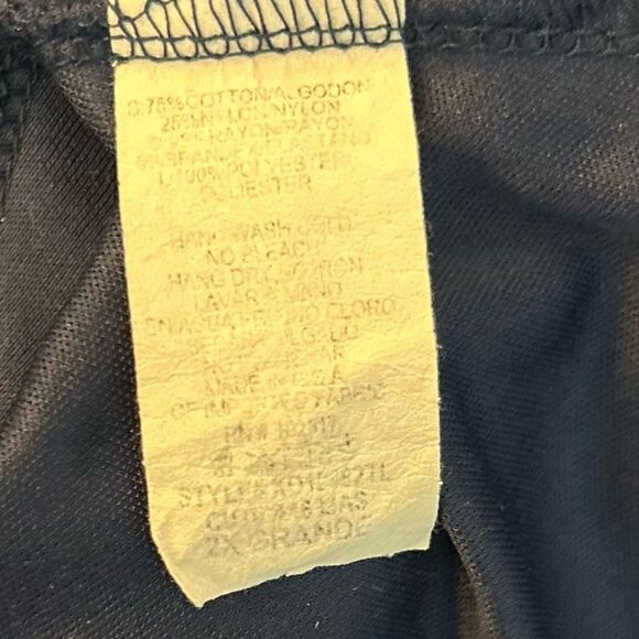 Maitai Red Pleated Top and Navy Lace Mini Dress, Size 2X - Picture 8 of 9